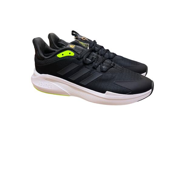 adidas Alphaedge+Running Shoes Mens Size 12 IF7294 Core Black/Carbon/Lucid Lemon main image 9